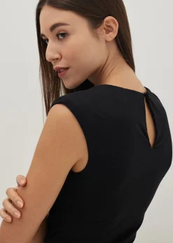 Shaena Padded Shoulder Top