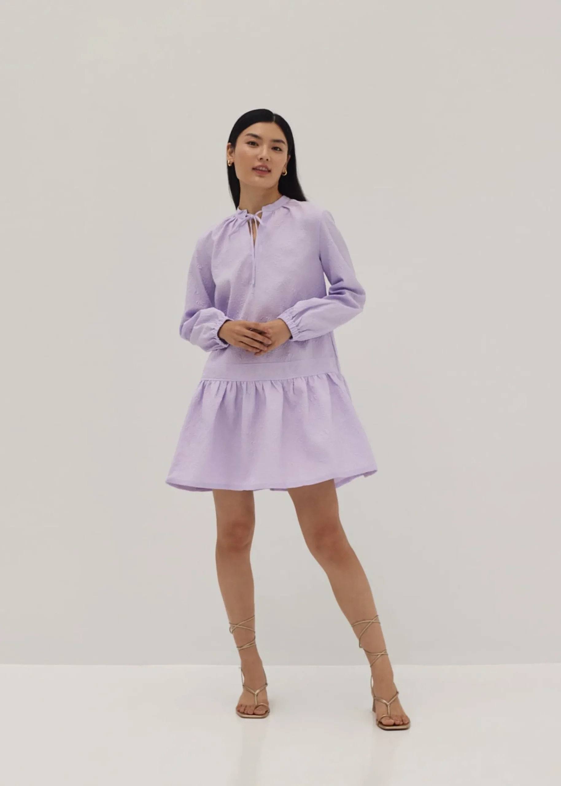 Shaira Ruched Peplum Dress