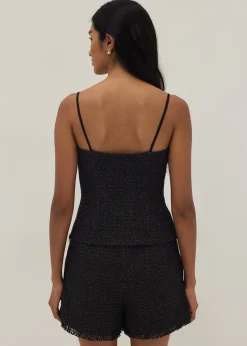 Shiloh Padded Tweed Bustier Top