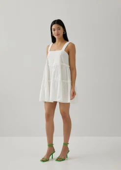 Shree Broderie Babydoll Dress