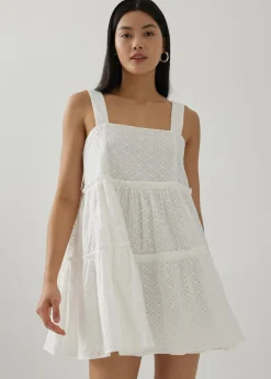 Shree Broderie Babydoll Dress