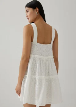 Shree Broderie Babydoll Dress