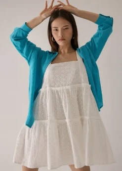 Shree Broderie Babydoll Dress
