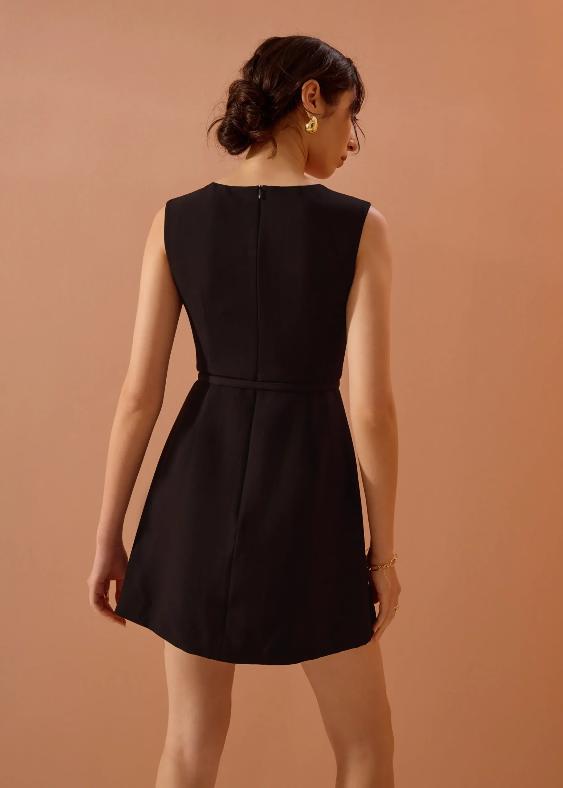 Sitti Belted A-Line Mini Dress