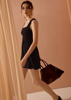 Sitti Belted A-Line Mini Dress