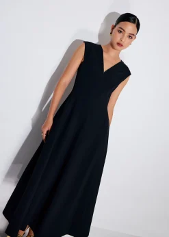 Sofi V-neck Fit & Flare Midaxi Dress