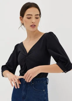 Soleia Knot Twist Front Top