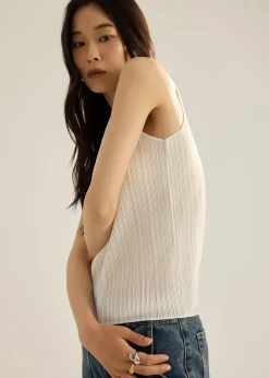 Sora Multi-way Plissé Tank