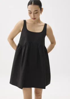 Square Neck Babydoll Mini Dress