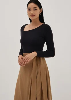Sylvia Asymmetrical Knit Top