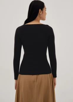 Sylvia Asymmetrical Knit Top