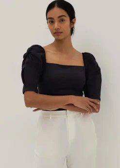 Tabitha Puff Sleeve Bustier Top