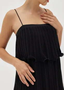 Taela Pleated Tiered Dress