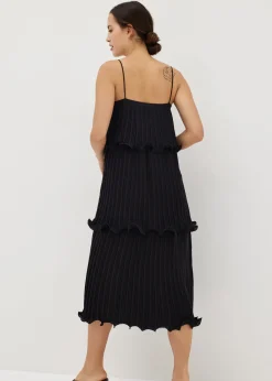 Taela Pleated Tiered Dress