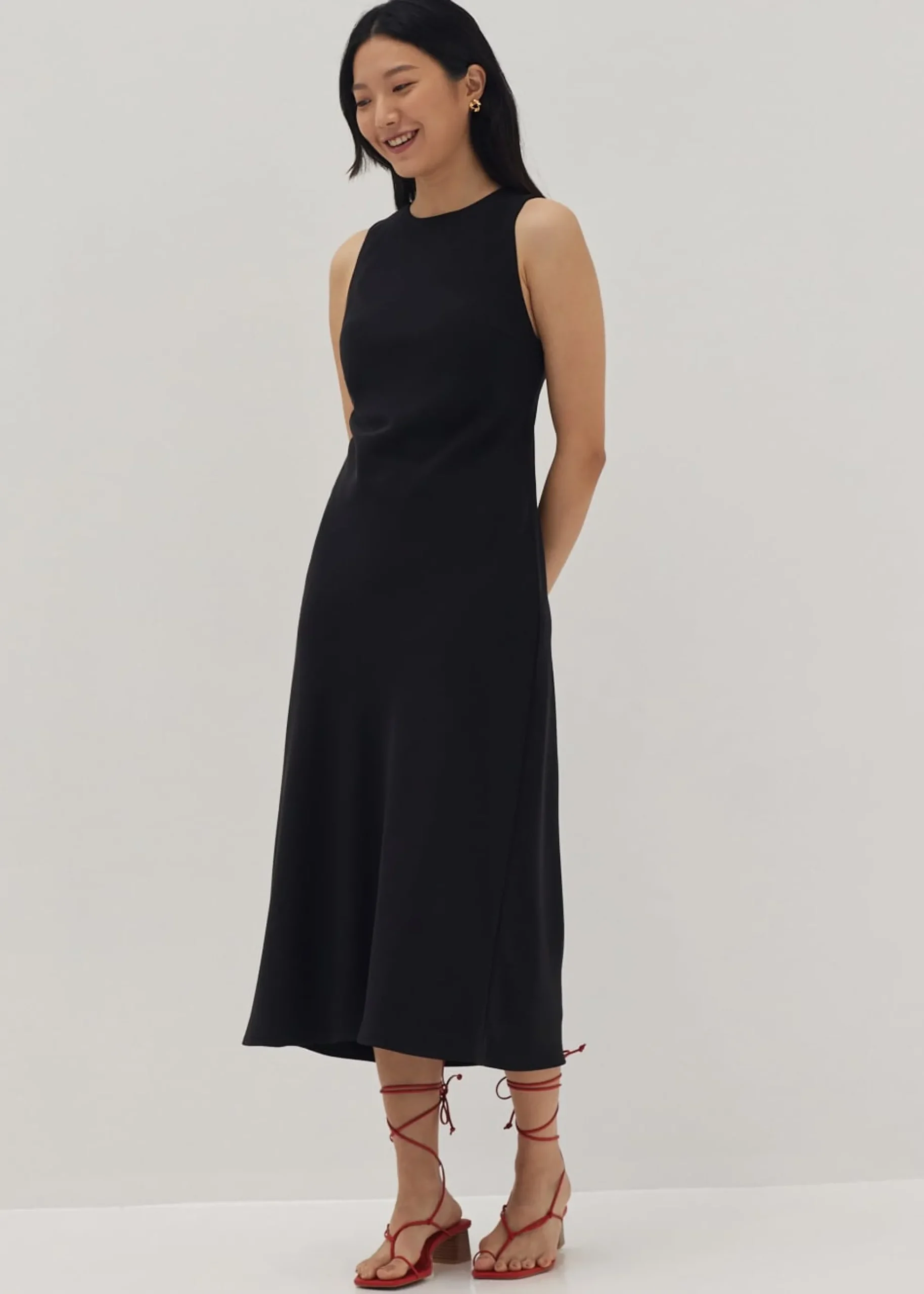 Talulah Padded Mesh Midi Dress