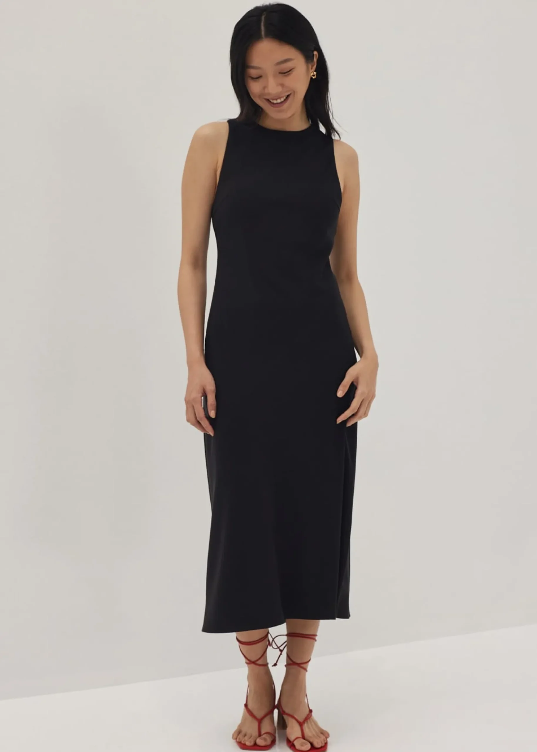 Talulah Padded Mesh Midi Dress