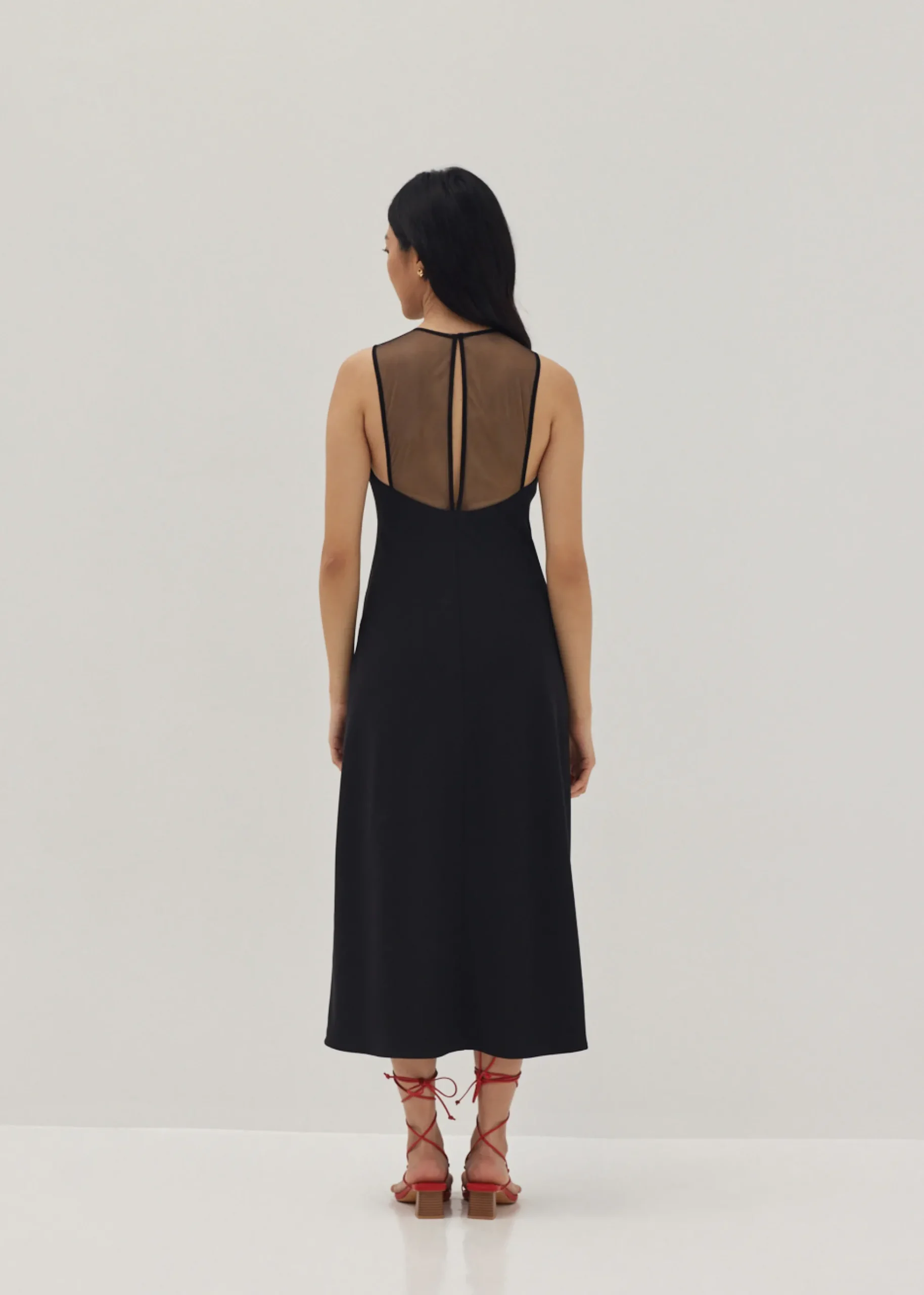 Talulah Padded Mesh Midi Dress