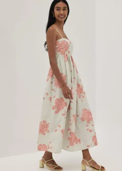 Tanya Ruched Babydoll Dress in Prosperous Blooms