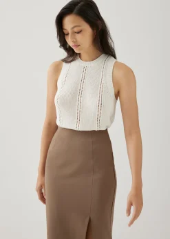 Tatum Pointelle Knit Tank