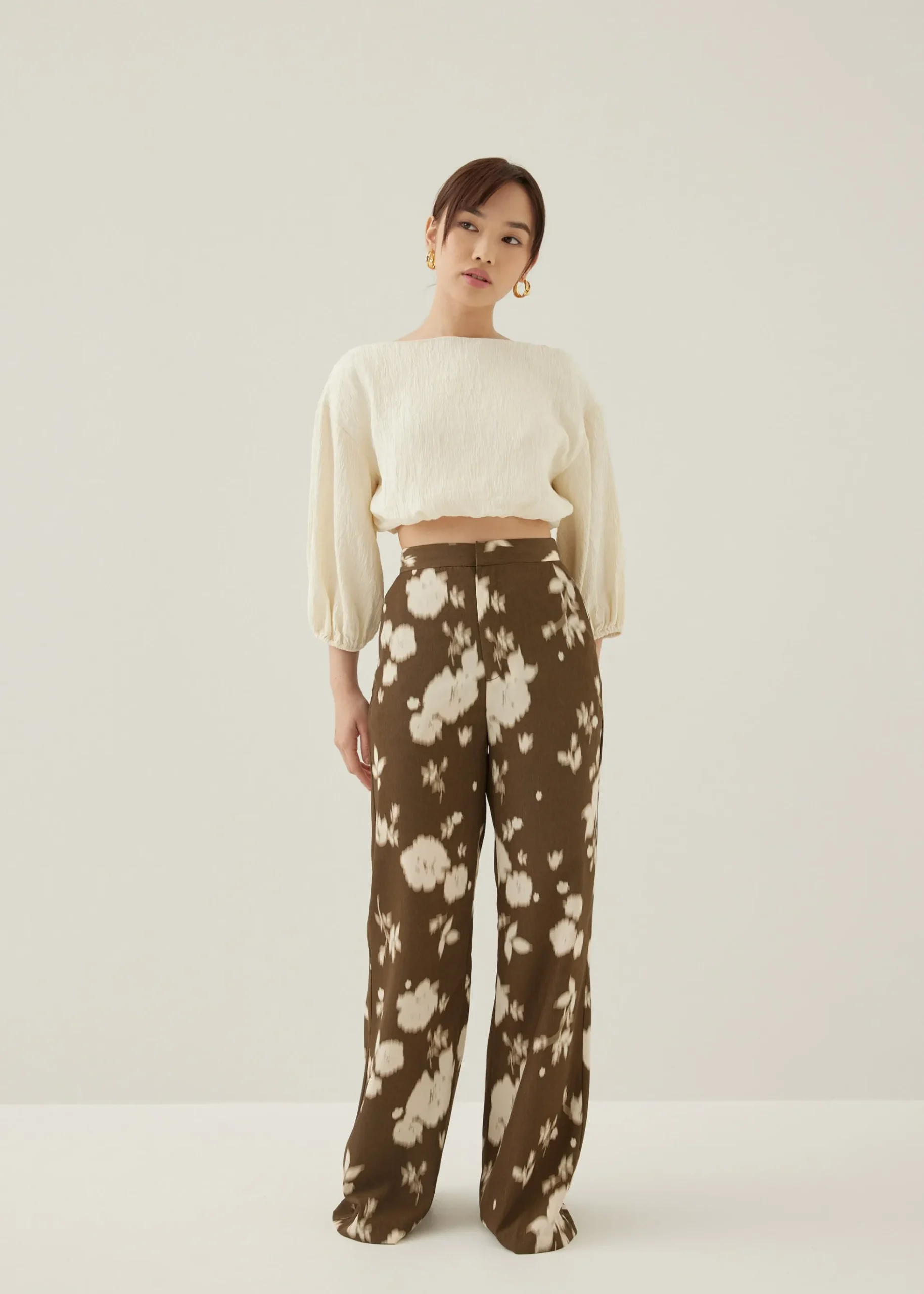 Thelma Elastic Puff Sleeve Top