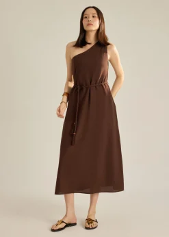 Toga Maxi Dress With Sash Tie