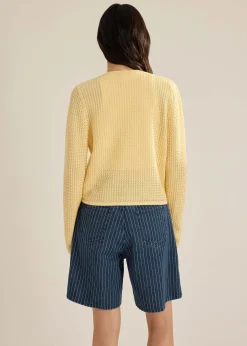 Trina Waffle Knit Boxy Cardigan