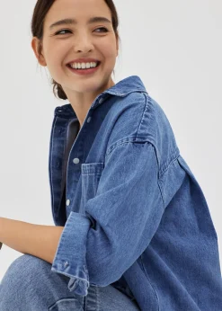 Trinity Denim Collared Shirt