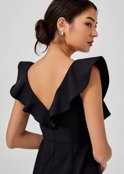 Trudy Ruffle Bodycon Midi Dress