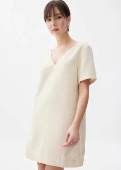Tweed Shift Mini Dress