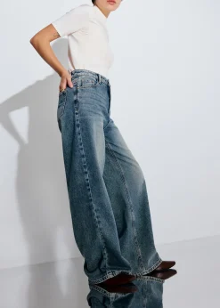 Tzuyu Denim Straight Leg Jeans
