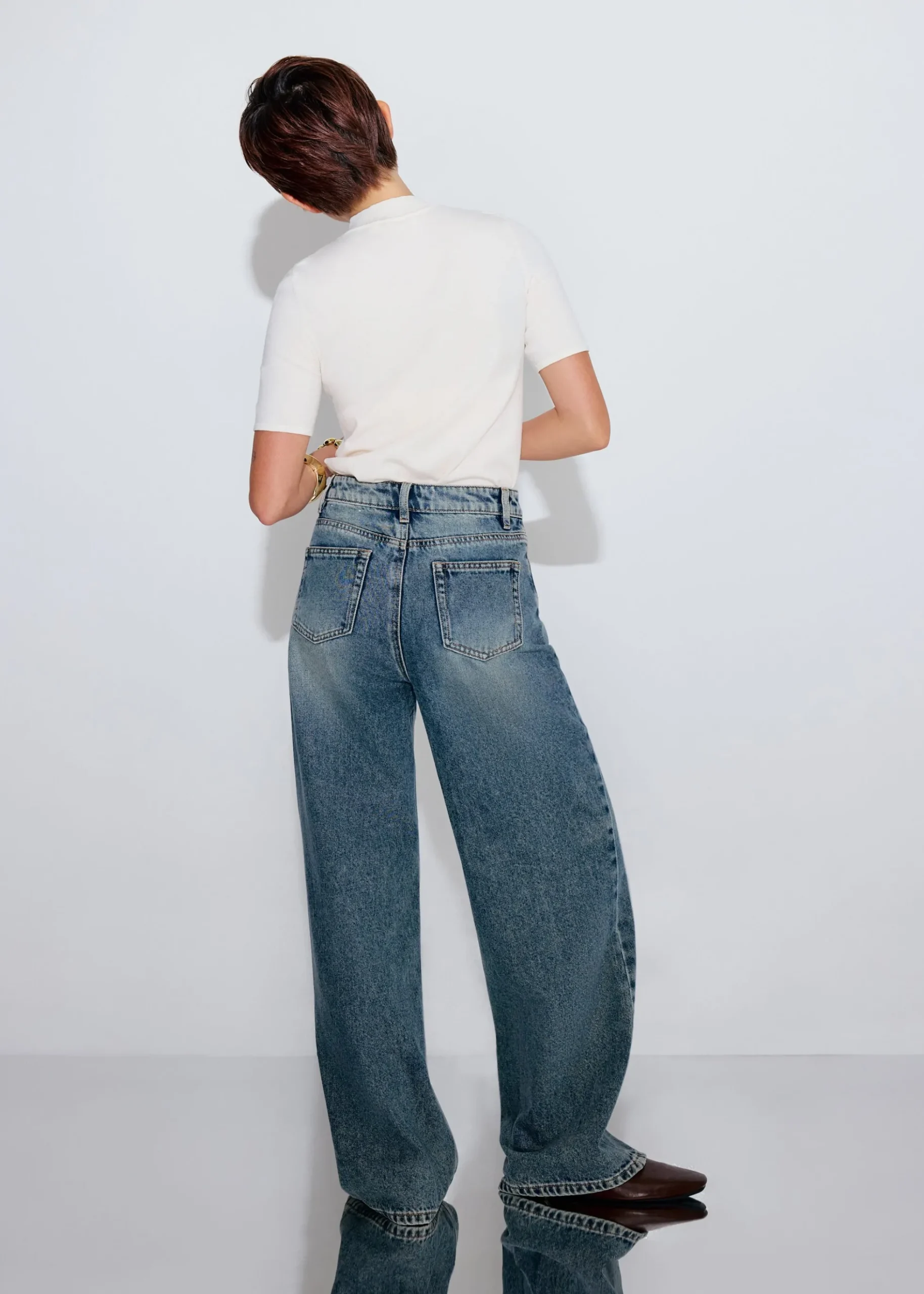 Tzuyu Denim Straight Leg Jeans