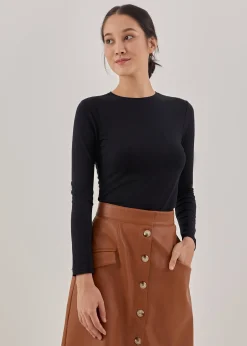 Valena Basic Crew Neck Top
