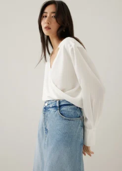 Vanya Relaxed Drape Blouse