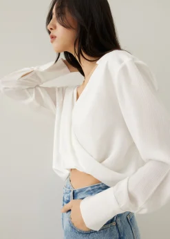 Vanya Relaxed Drape Blouse