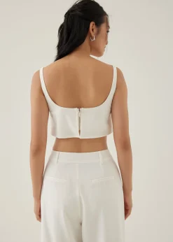 Veera Padded Cropped Tank Top