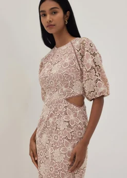 Venus Lace Cut Out Midi Dress