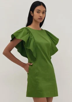 Veronique Ruffle Sleeve Shift Dress