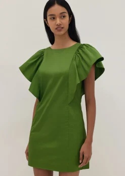 Veronique Ruffle Sleeve Shift Dress