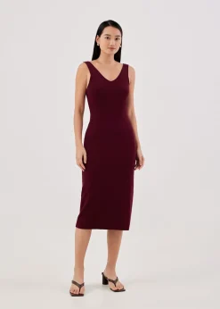 Vinca Knot Back Knit Dress