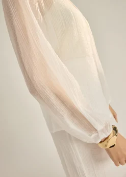 Viv RuchedReady® Sheer Textured Cardigan