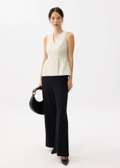 V-neck Peplum Wrap Top