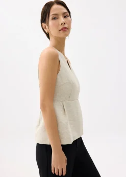 V-neck Peplum Wrap Top