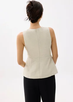 V-neck Peplum Wrap Top
