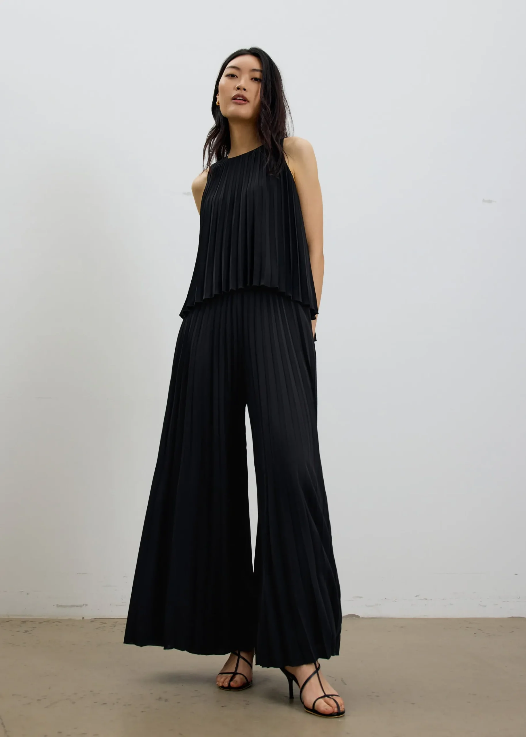 Wei Sunray Pleated Trapeze Shell Top