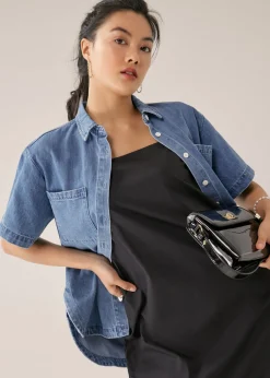 Whitley Denim Drop Shoulder Shirt