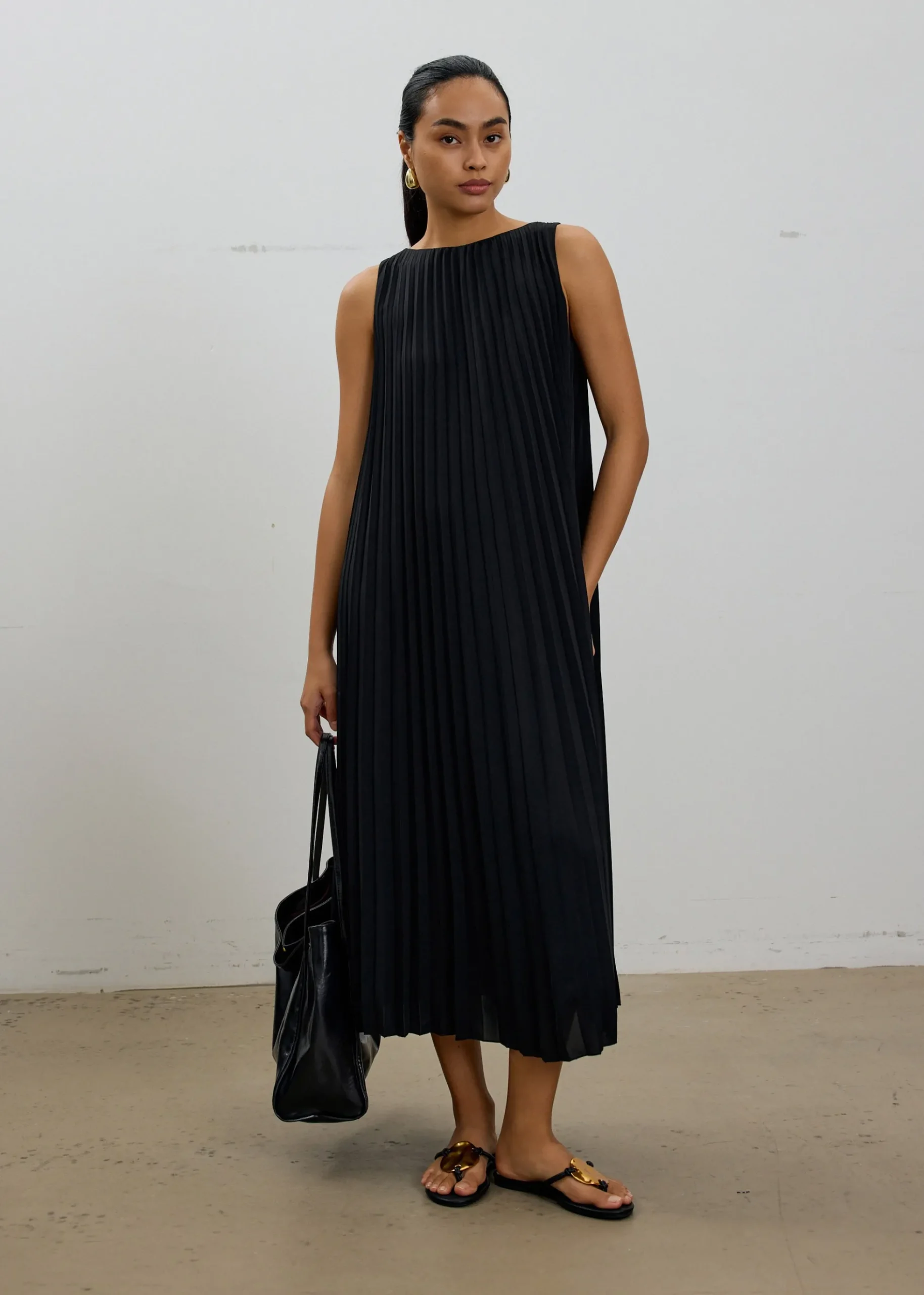 Willa Reversible Sunray Pleated Midaxi Dress