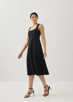 Wynna Textured Fit & Flare Dress