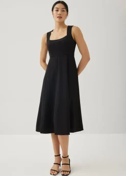 Wynna Textured Fit & Flare Dress