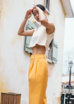 Yanni Relaxed Cotton Twill Shell Top