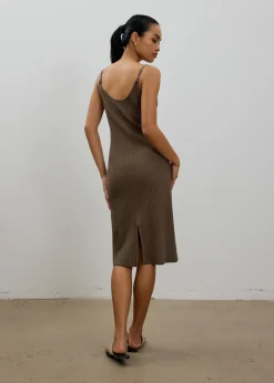 Yara Classic Knit Bodycon Midi Dress
